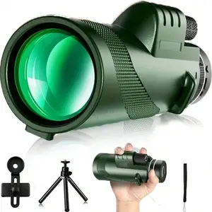 High Definition Zoom Monocular Telescope, 1 Count  Handheld High Magnification Monocular Telescope, Outdoor Camping Bird Watching Telescope