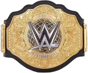 World Heavyweight Wrestling Championship Replica Title Belt  Authentic Wear Universal Championship Belt - Adult Size 4 MM With Bag