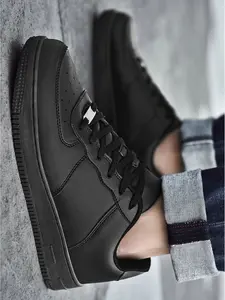 Men's Classic Low-Top Sneakers, Trainer, Retro Casual Athletic Training Leather Shoes with Non-Slip Rubber Sole, Timeless Streetwear Style for Daily Commute, Walking & All-Match Outfits, Comfortable Fashion Footwear