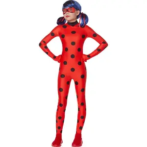 Girl's Miraculous Ladybug Costume with Wig