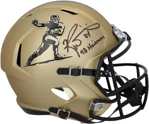Ricky Williams Texas Longhorns Autographed Riddell Heisman Gold Speed Replica Helmet with "Heisman 98" Inscription - Fanatics Authentic Certified