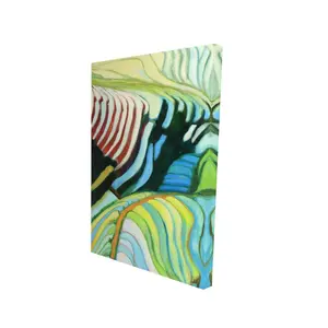 Begin Home Decor 2080-3624-LA98 24 x 36 in. Terraced Rice Fields Canvas - Asian Mountains Home Decor