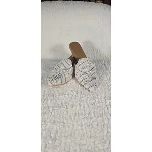 Lushkara Iridescent Beaded Slip-On Shoes