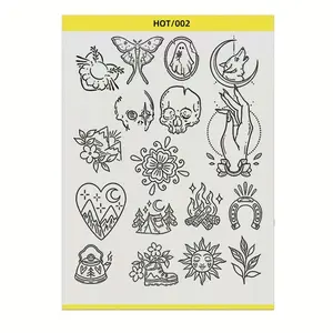 Pre-Drawn Tattoo Transfer Paper Roll, Tattoo Supplies, Tattoo Equipment Supply, Accessories, Tools, Materials for Artists, 1 Roll, Pre-Drawn Patterns