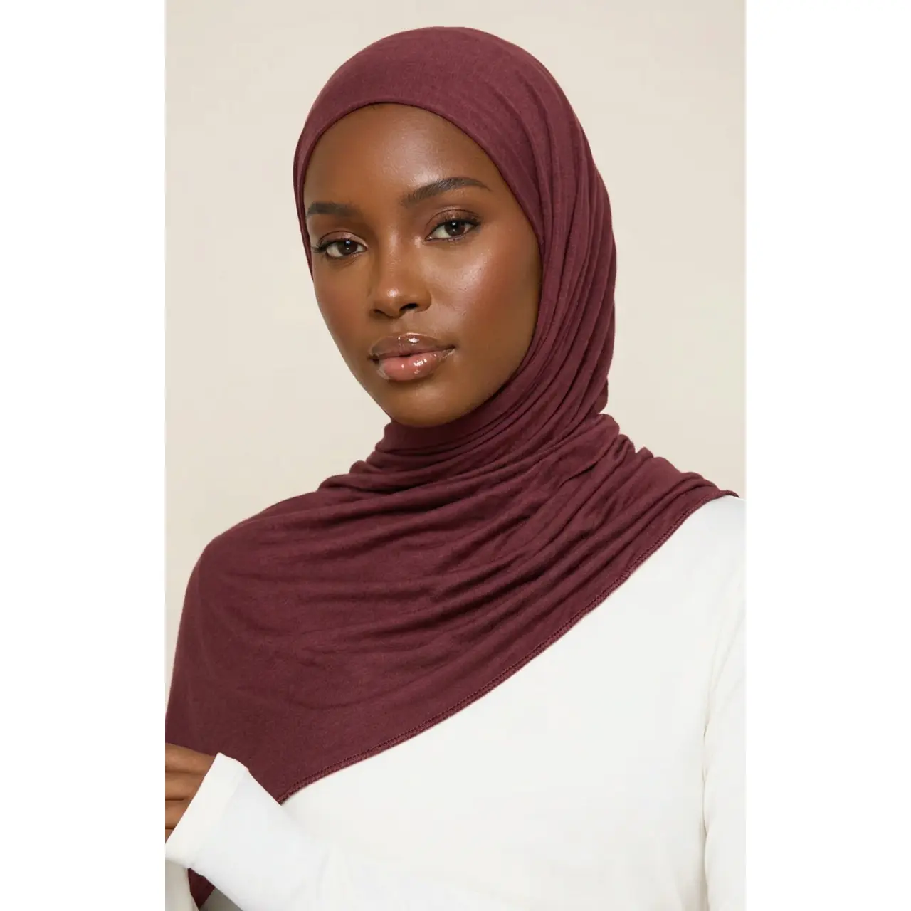 Vintage Merlot Modal Hijab