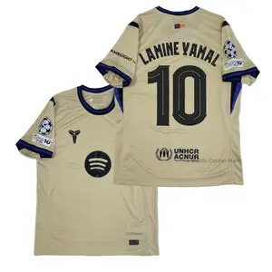 2526 Away  No.10 Lamine Yamal Retro Short Sleeve Soccer Football Jersey LALIGA