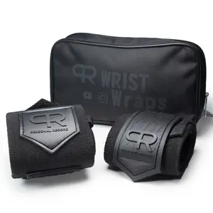 PR Heavy Duty Premium Wrist Wraps - Enhance Grip Strength, Stability, Injury Prevention