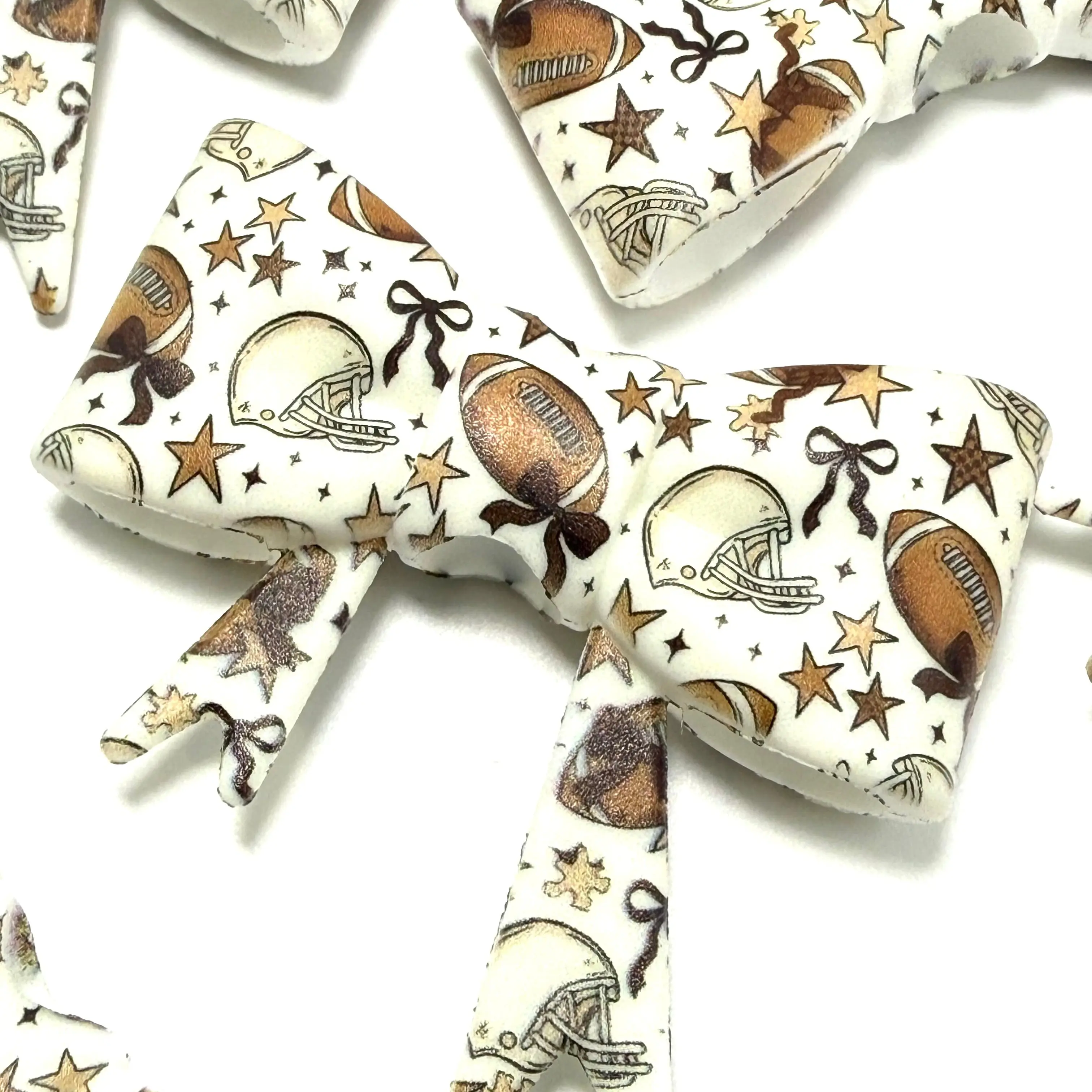 1pc Bows, Bling & Football Things 3D Silicone Beads or Toppers for Beadable Accessories Keychain Charms DIY
