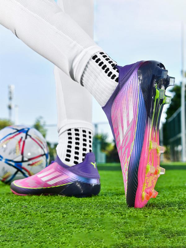 Men's Premium Seamless Soccer Cleats - Non-Slip, Durable Outdoor Lawn Football Boots with Super Grip & Ankle Support, High-end, Fashion, Soccer Shoes, Speed Cleats