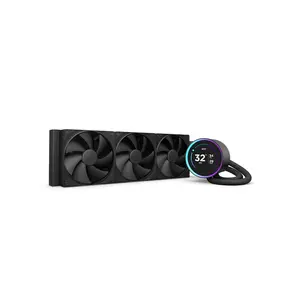 KRAKEN ELITE 360 BLACK AIO LIQUID COOLER WITH IPS LCD & STATIC PRESSURE FANS Intel Socket LGA 1851, 1700 & 1200/115X AMD Socket AM5, AM4