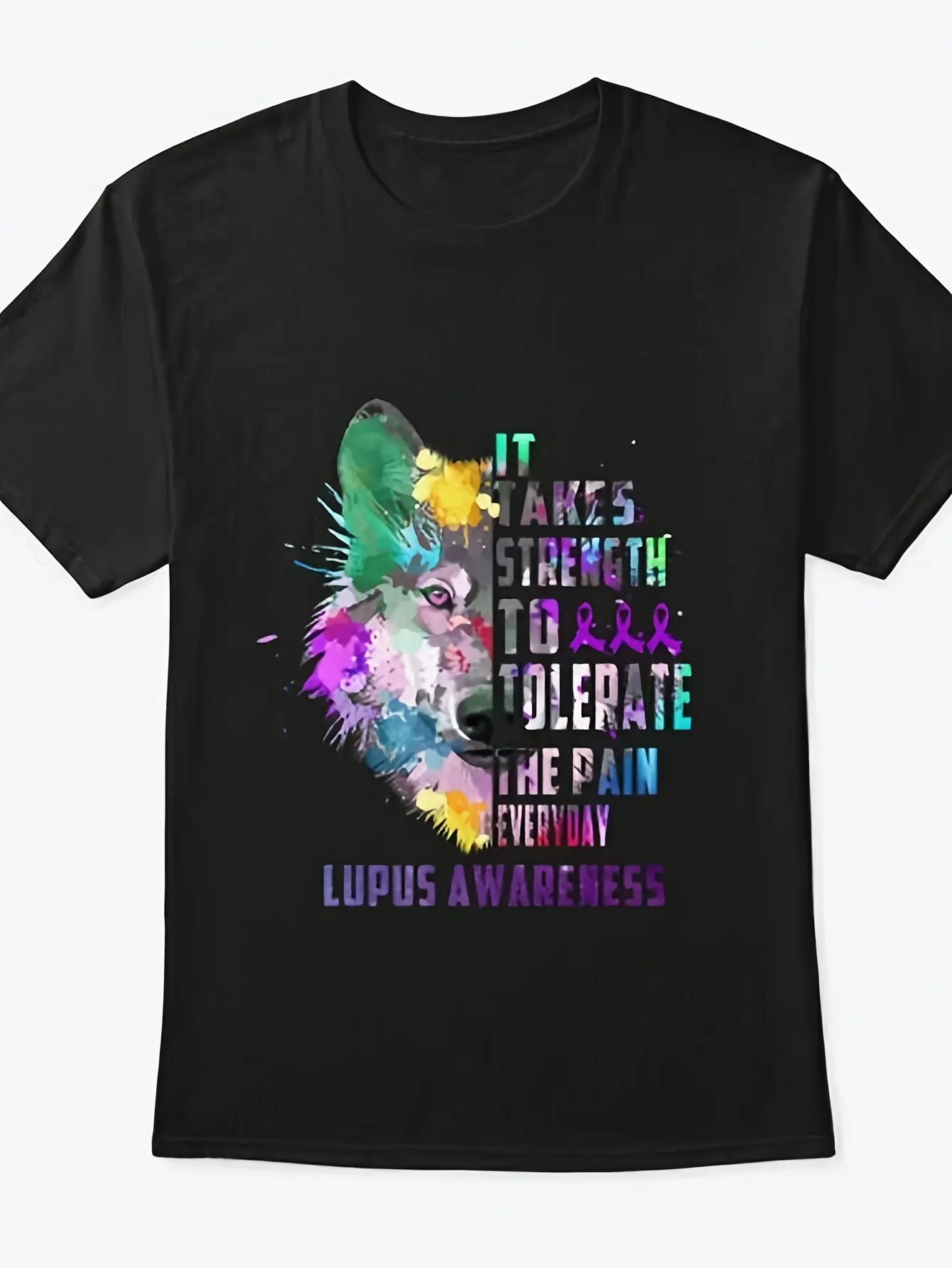 Lupus Awareness Sticker Tee T-Shirt Cotton Crew Ne unisex soft cotton short sleeve t shirt, vintage graphic casual tee for men women teens, perfect birthday holiday gift for camping travel gym daily street  wear