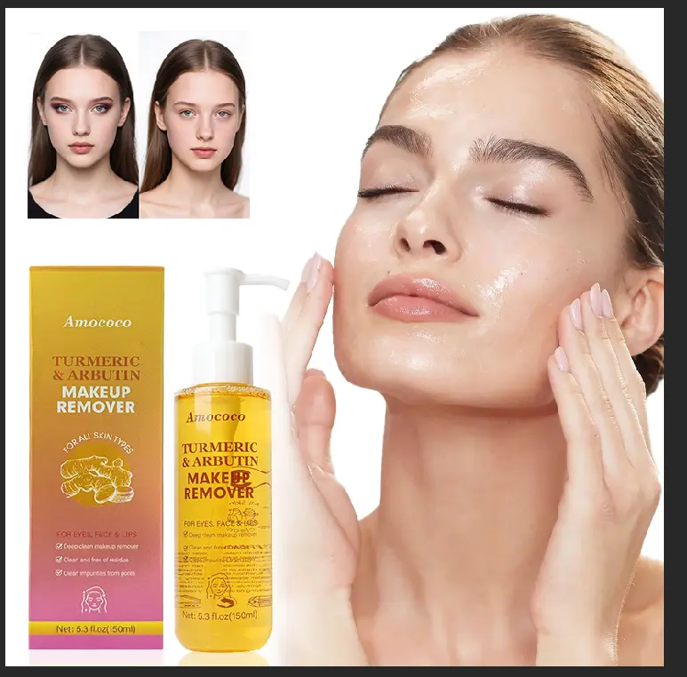 Turmeric & Arbutin Cleansing Water 150ml – Gentle Makeup Remover for Face, Hydrating and Soothing, Suitable for All Skin Types
