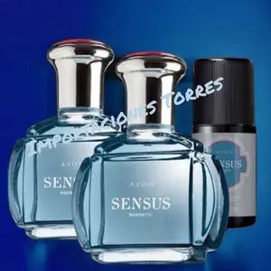 Avon Sensus Magnetic Eau de Toilette Perfume Spray For Men Set of 3 (2 Sensus Magnetic and 1 Magnetic Roll On) - 100ml/3.4oz Each & 50ml/1.7oz Roll On
