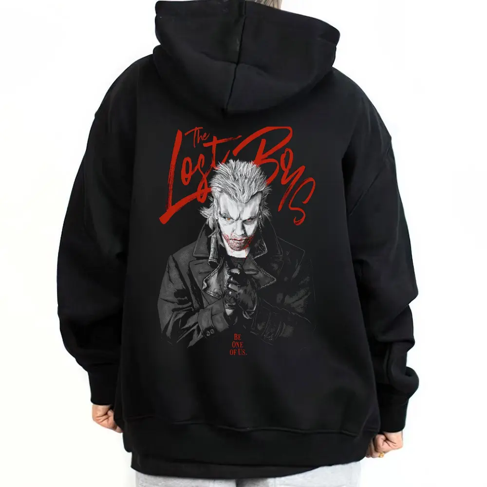 HOT The Lost Boys 03 Vampire Never Die Unisex Fabric Hoodie - Menswear Tops, Graphic Sweatshirt, Comfortable Fashionable Casual Dark Gothic Vampire Outfit for Outdoor Activities