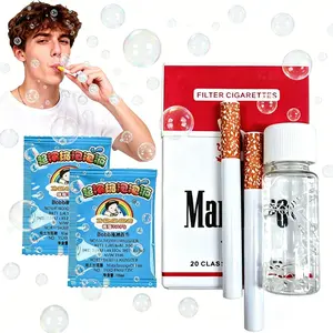 Bubble Cigarette Stress Relief Toy Fake Cigarette Mini Bubble Blower Sticks Relaxation Birthday Christmas Party Gift for Men Women Wands Party Favors parent-child fun