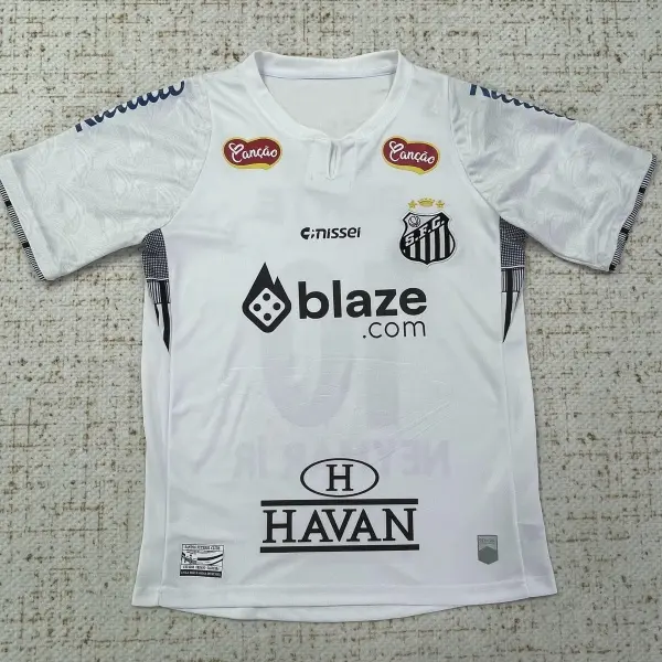 25 26 New Home Away White No.10 Neymar Short Sleeves Soccer Jerseys