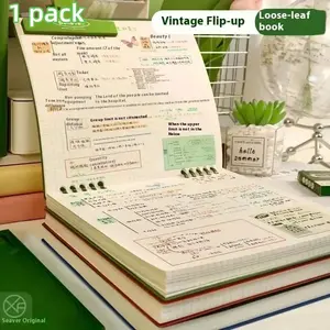 60 Sheets Diary Notebook, Planner Notebook, Flip-Page Memo Pad, Grid Stationery, B5 Sketch Writing Board, Office Learning Supplies