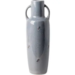 Tall vase for flowers 151 vintage blue floor vases for pampas grass farmhouse decorative large vases for mantel living room centerpieces home decor valentines gifts for her