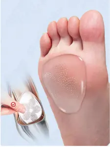 Ball Of Foot Cushions 2 Pcs Silicone Self-Adhesive Metatarsal Pads Non-Slip Forefoot Insole Comfortable High Heel Inserts Soft Gel Insole Pads For Women Men