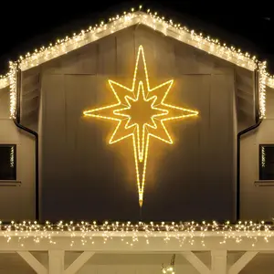 43in Waterproof LED Outdoor Bethlehem Star Warm White Motif Christmas LED Light for Home Wall Nativity New Year