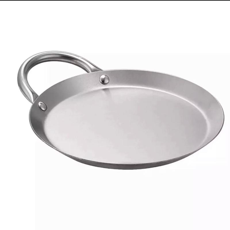 Mini Comalito de aceró inoxidable 8.5”in. stainless steel comal 8.5”in