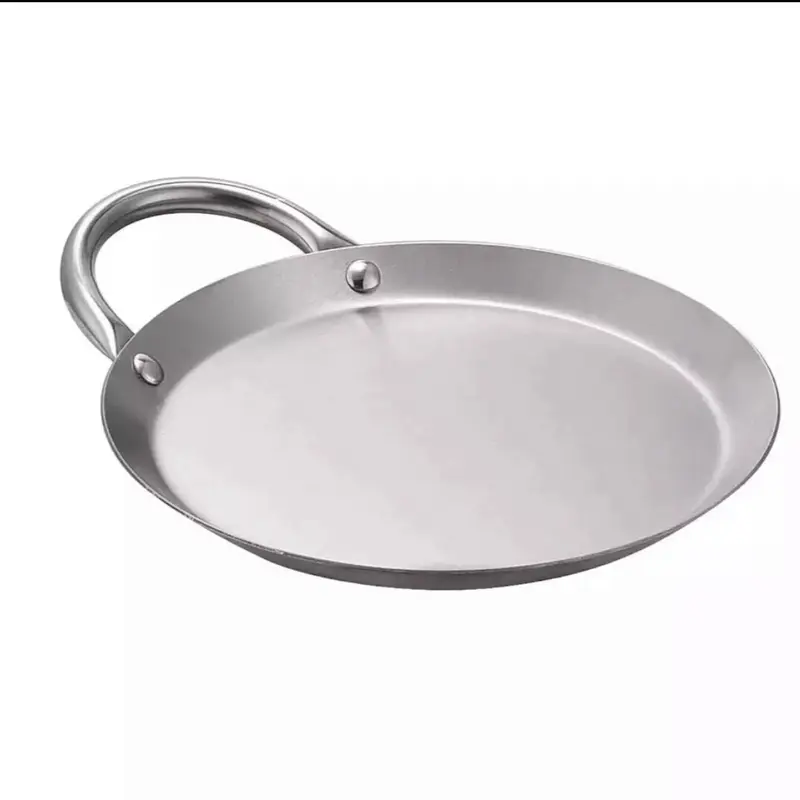 Mini Comalito de aceró inoxidable 8.5”in. stainless steel comal 8.5”in