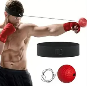 Master Your Reflexes: Pro Boxing Reflex Ball Set with Comfort Headband - Burn Calories & Improve Agility - Portable Reaction Trainer for Home Gym