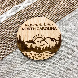 WOODEN SPARTA MAGNET