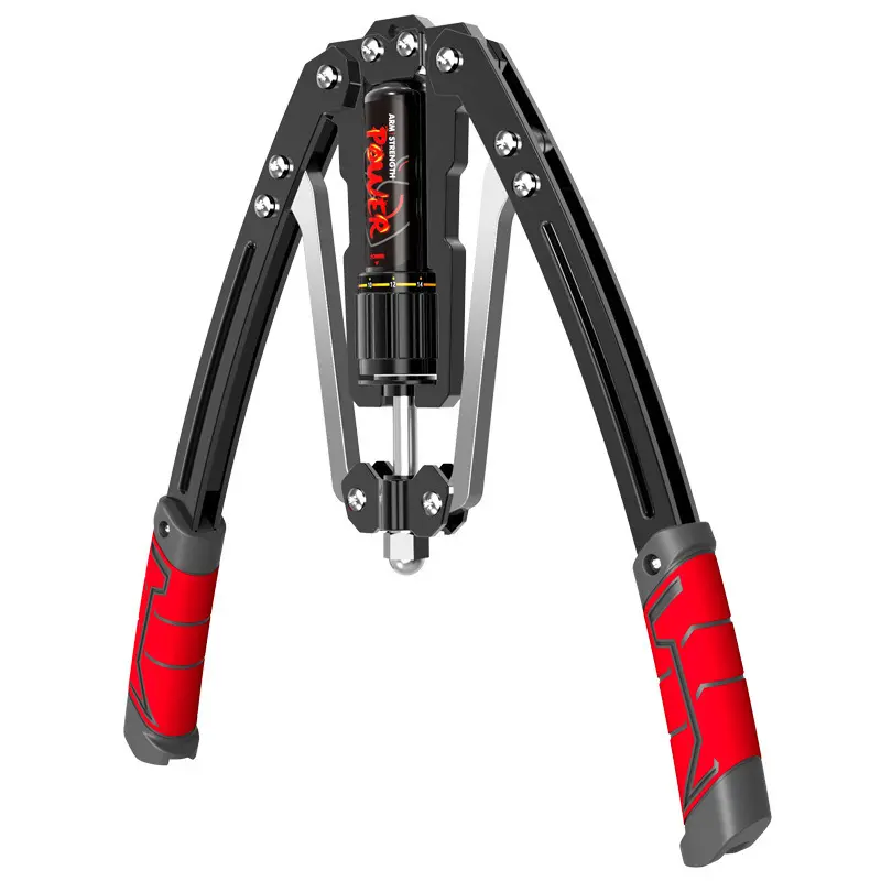 Home Use Hydraulic Power Arm Exercise Machine, 22-440lbs Adjustable Resistance, High-Density Dual Carbon Steel, Durable Hydraulic Cylinder, Strength Training Gear for Fitness Enthusiasts, 100000 Endurance Tests, Enhanced Safety for Long-Term Use, 100,000