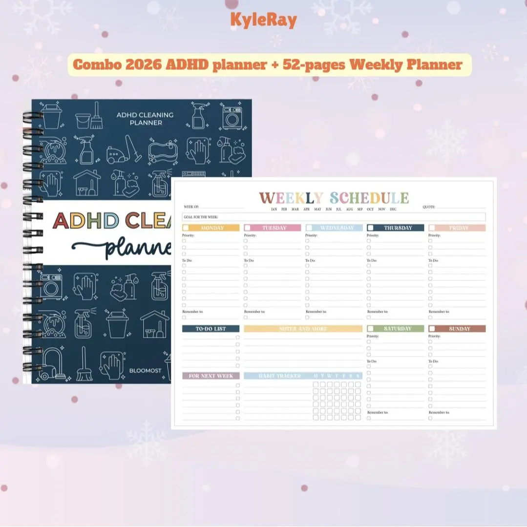 Combo ADHD Planner + 52-Week Rainbow Planner