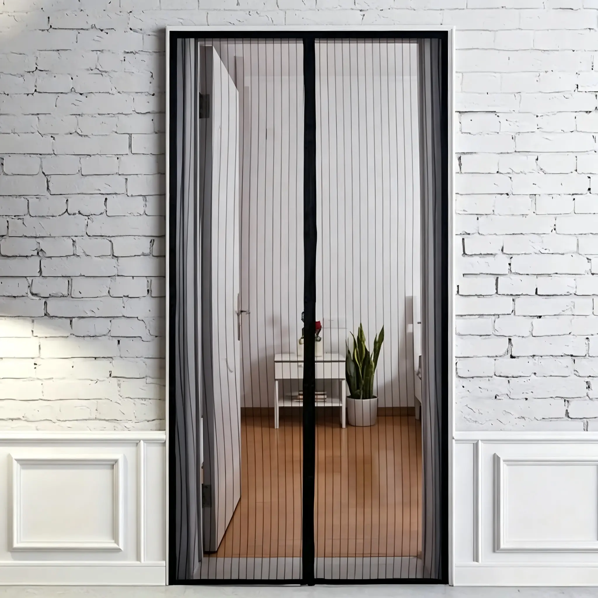 Magnetic Screen Door Curtain - Auto Close, Pet & Kid Friendly, No Drill Bug Mesh for Summer