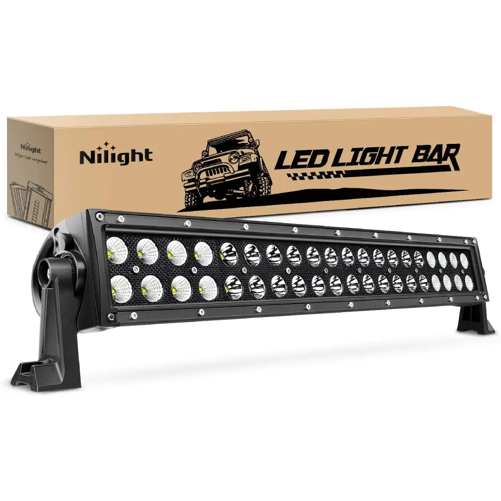 Nilight 22" 120W Flood-Spot Combo LED Lightbar, Led Work Light, Off-Road Driving Fog Lamp for SUV, Truck 4x4, Father's Day Gift