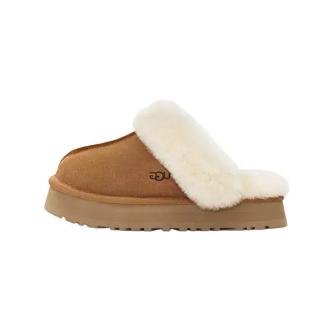 UGG Disquette Slipper Chestnut Women’s Perfect Trendy Casual Comfort Footwear Walking Shoes Girl Classic Soft Flipflop Slide