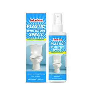 100ml Plastic Whitening Spray - Instant Yellow Stain Remover, Restores White Plastic Surfaces, No Scrubbing, Safe for Appliances, Toilets, Toys, Car Interiors, Long Lasting Protection