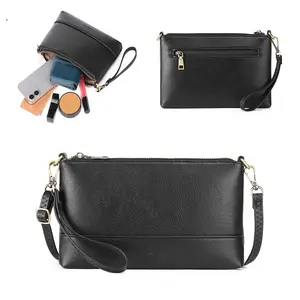 1pc Women's Multi-Functional PU Leather Crossbody Bag 3-in-1 Shoulder/Wristlet/Handheld Purse Multi-Compartment Large Capacity with 6 Card Slots Commute Travel Simple Versatile Bag