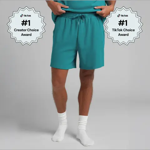 Comfrt | Waffle Lounge 7" Short | Soft Waffle Knit Lounge Shorts With Pockets