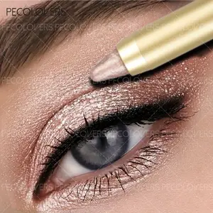 Green Pearlescent Eyeshadow Pen Lasting Glitter Shimmer Eye Pigment Highlighter Blue Eyeliner Stick Makeup Tool