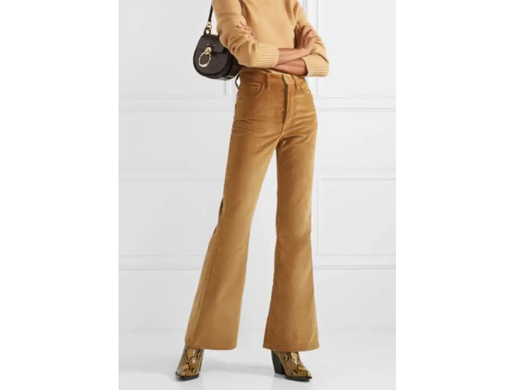 Natural Corduroy Flares  