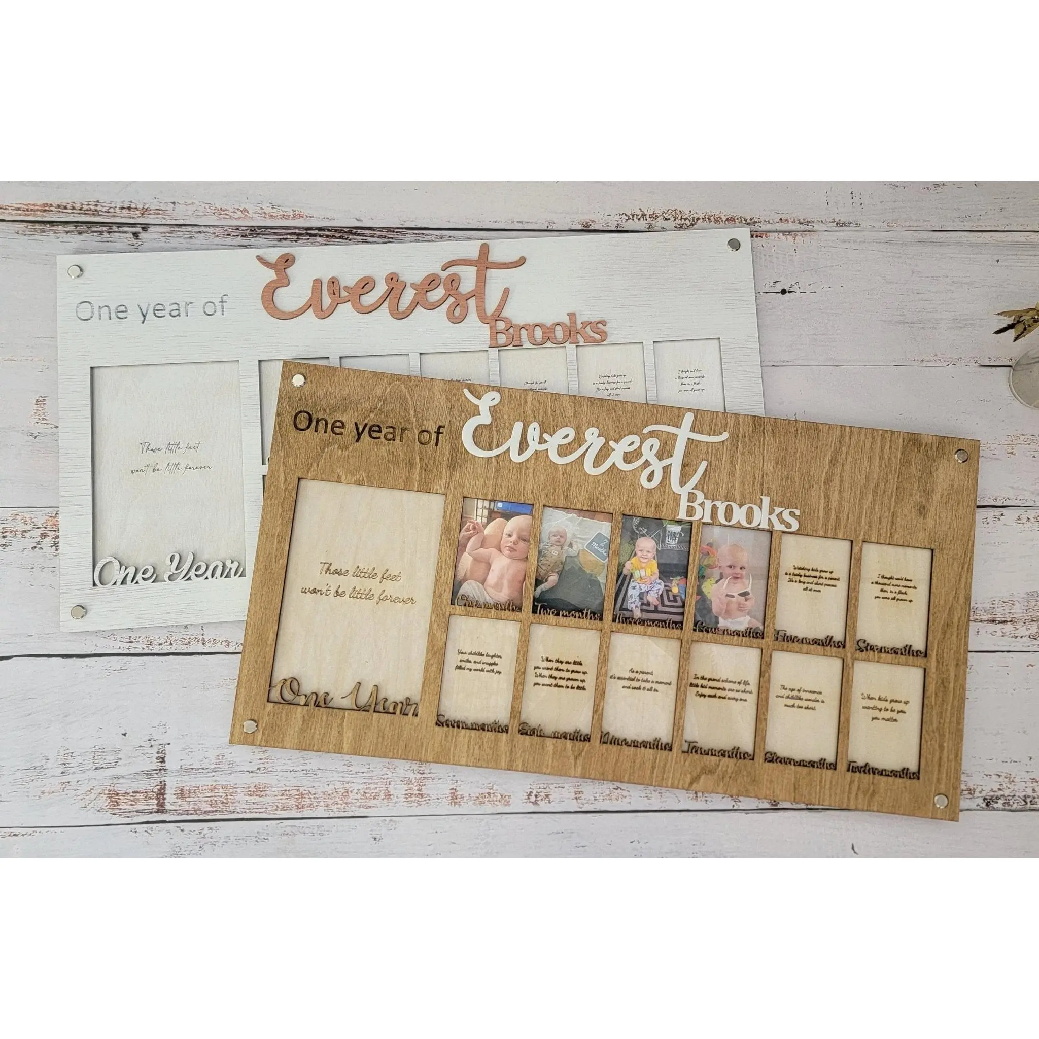 Baby's First Year Personalized Picture Frame