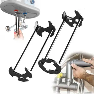 2Pcs Multifunctional Sink Wrench Set, 9 Sizes Plumbing Under Sink Wrench Faucet Tool, Plumbing Repair Wrench, Sink Tools Wrench, Faucet Removal Tool for Tight Spaces Kitchen Bathroom Home