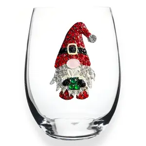 Gnome Jeweled Stemless Wine Glass
