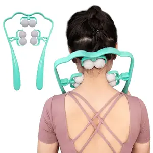Dual Trigger Neck Self Massager Comfort Adjustable Body Care Color