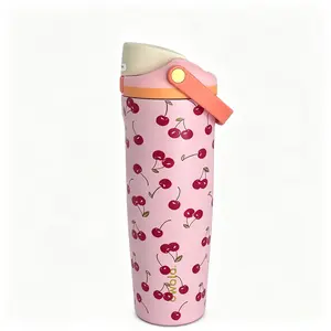 Owala FreeSip Sway 30oz Insulated Stainless Steel Water Bottle with Two-Way Spout Birthday Bash Cherry