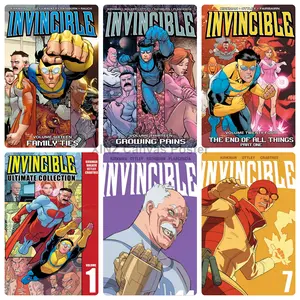 Invincible Young Hero Comic Canvas Poster - Wall Art Print, perfect choice for anime fans for bedroom and dorm decor, can be given as a gift for teenagers