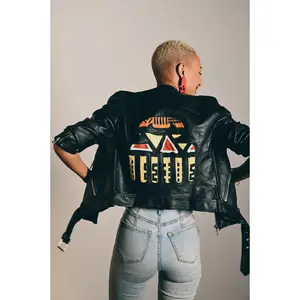 DUAFE Adinkra Moto Jacket