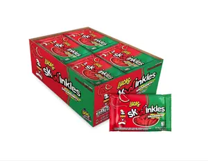 Lucas Salsagheti Watermelon Flavored Sweet & Hot Candy Strips and Tamarind Flavored Sauce, 0.84 oz - 12 Pieces Pack for Treats, Snack, Parties, Piñatas – Sweet