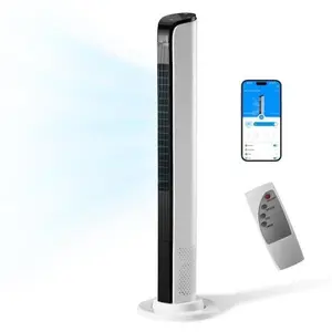 Winado 42" Tower Fan for Bedroom, Smart Floor Fan with App & Remote Control, Digital Display, Adjustable Oscillating, 3 Speeds, 3 Modes & 12H Timer, Bladeless Quiet Fan for Cooling Home Office