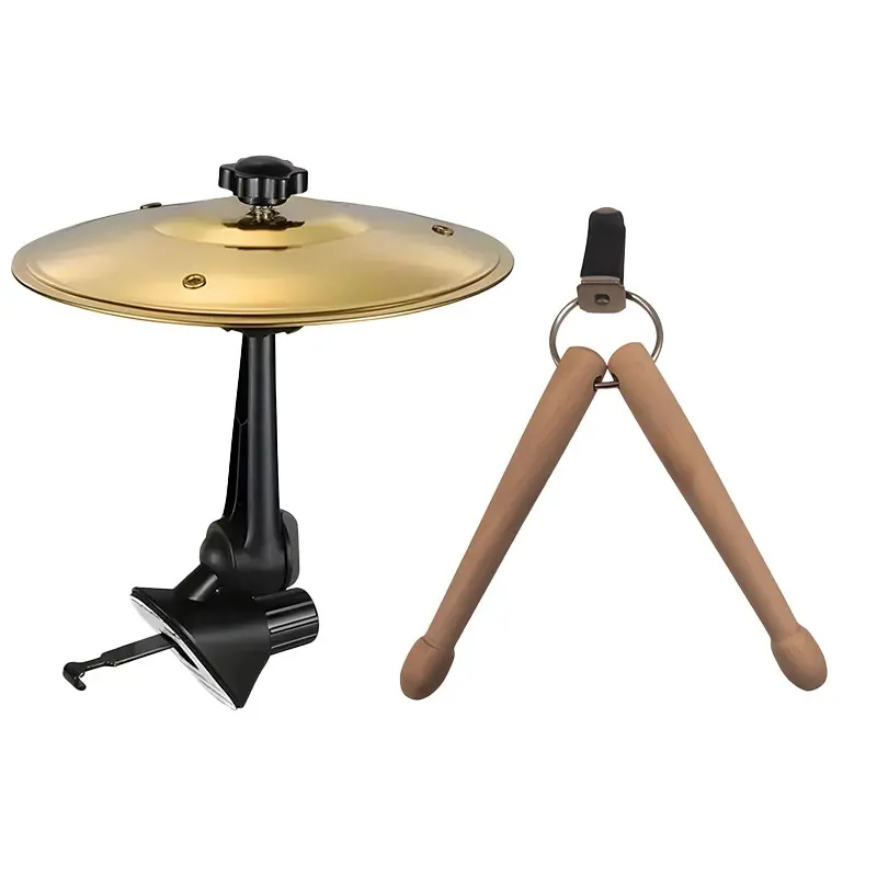 Car Cymbal Air Vent Mounted, Mini Drum Crash Cymbal for Endless Rhythmic Fun, Music Lover Gift, Perfect for On-The-Road Entertainment, Round
