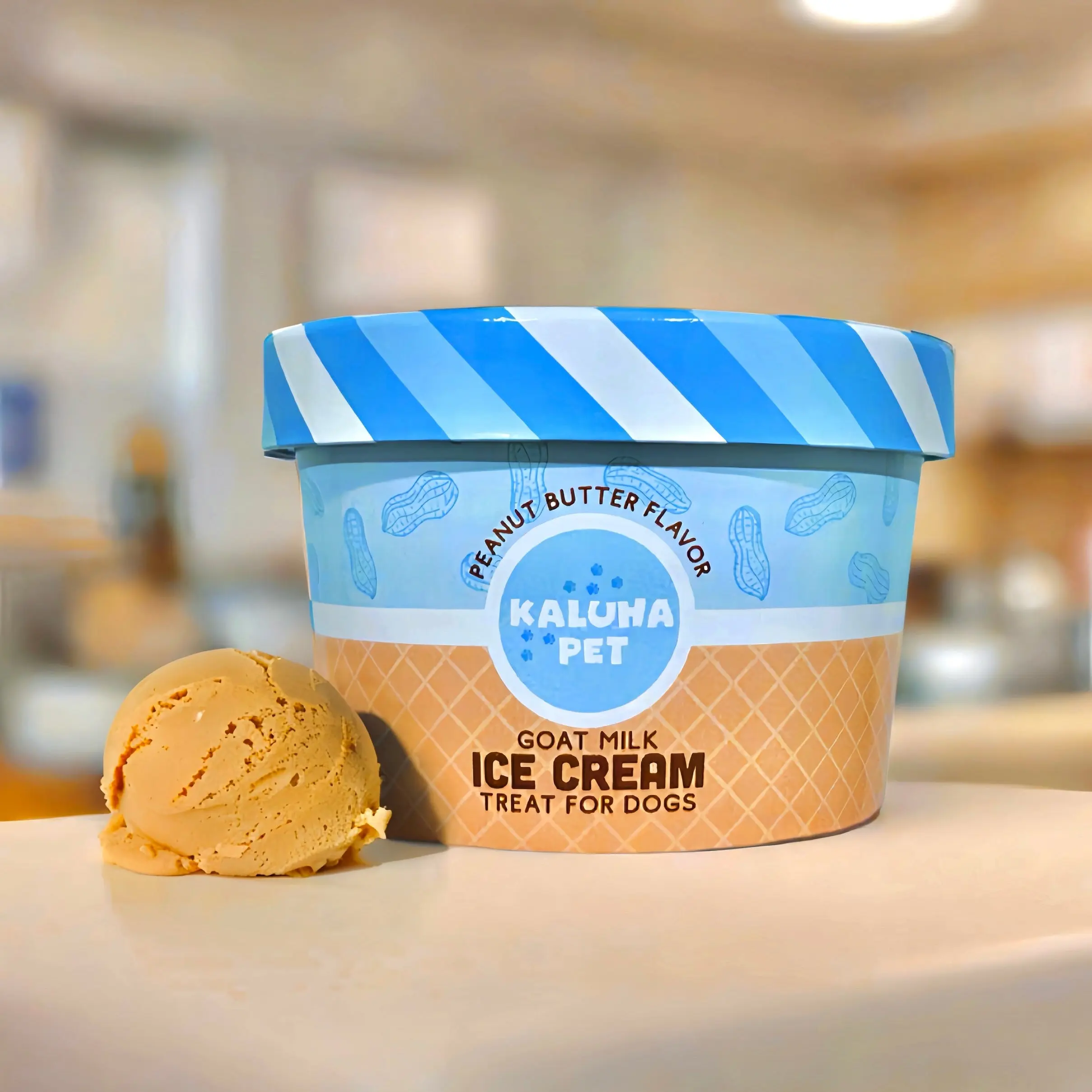 Peanut Butter Goat Milk Ice Cream Mix for Dogs