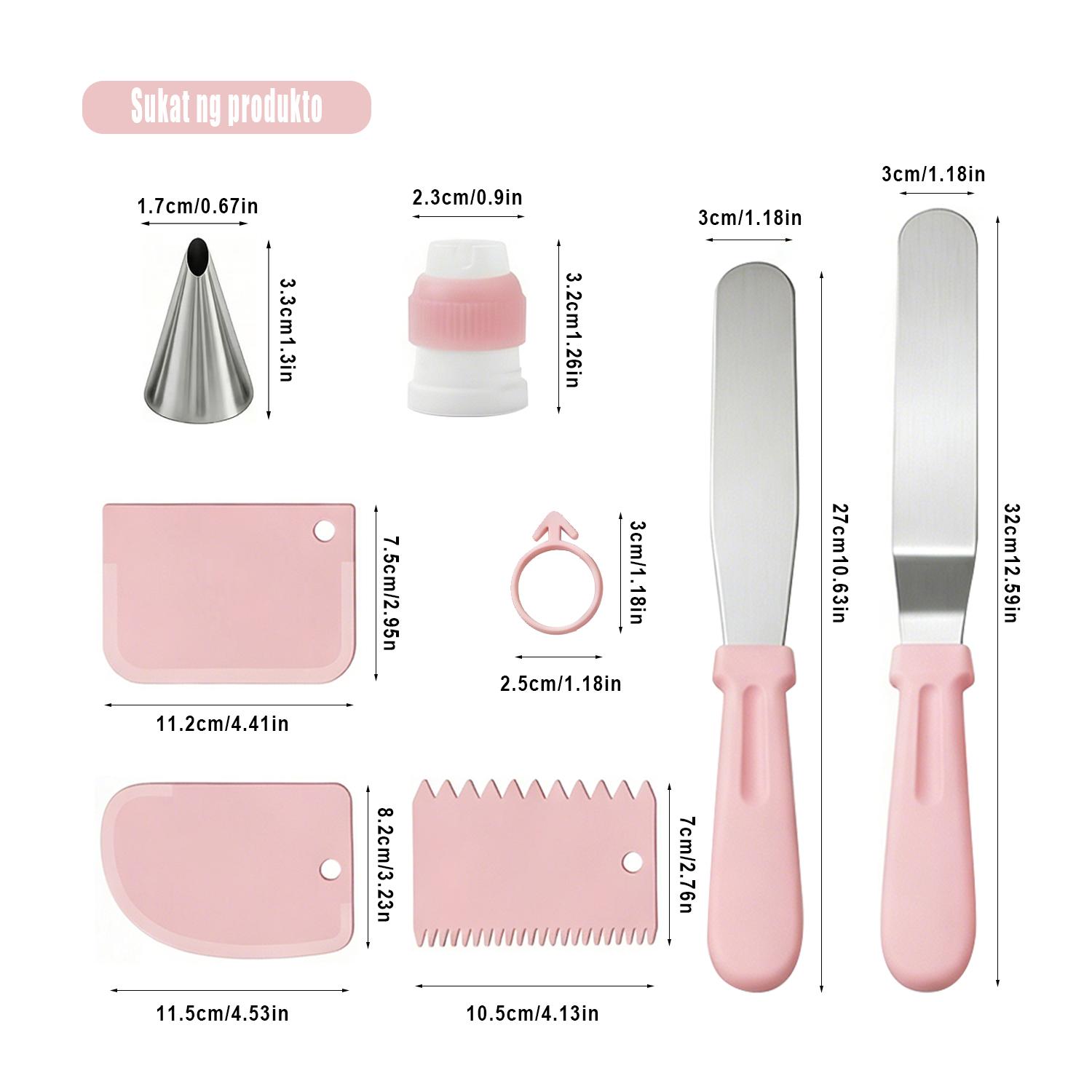 36 Pcs Cake Decorating Supplies Kit with Rotating Turntable Stand, 20 Piping Bags, 6 Icing Tips, 2 Spatulas, 3 Scrapers, Coupler & Ties - Baking Tools for Beginners & Pros, Cake Turntable Set for Frosting, Birthday Cakes